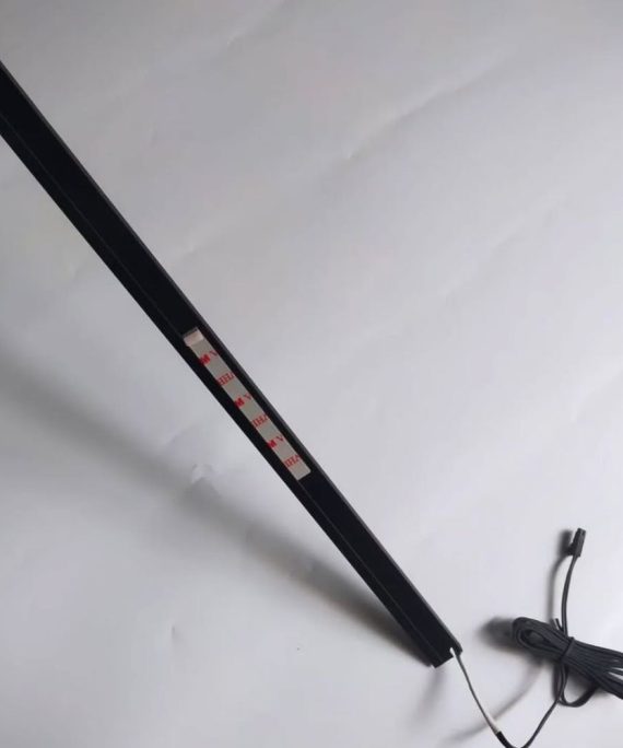 m surface mount led light black aluminium profile k warm white