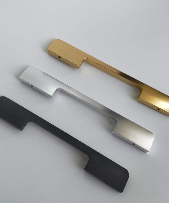 mm aluminium surface cabinet handle matte black brass and silver