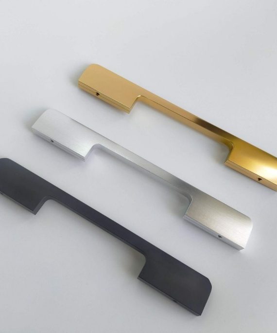 mm aluminium surface cabinet handle matte black brass and silver