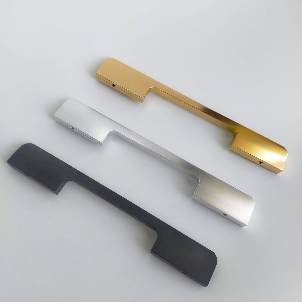 mm aluminium surface cabinet handle matte black brass and silver