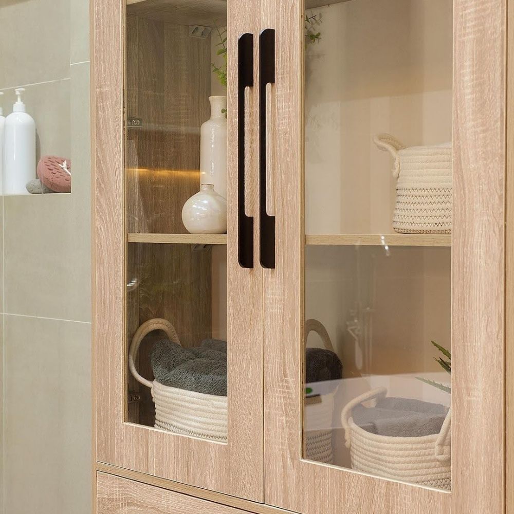 mm aluminium surface cabinet handle matte black brass and silver
