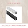 m aluminium led profile slim linear channel silver and black