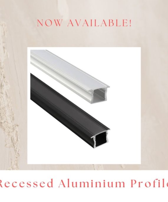 m aluminium led profile slim linear channel silver and black