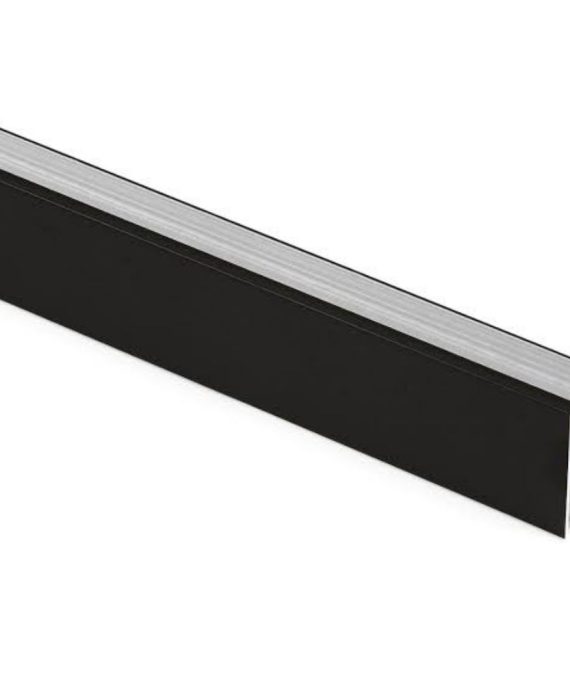 m black rectangular wardrobe hanging rail aluminium anti rust top and