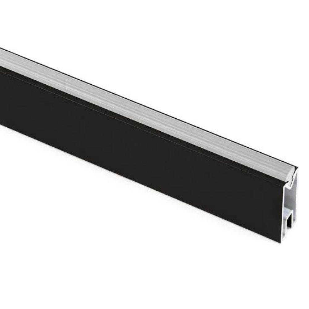 m black rectangular wardrobe hanging rail aluminium anti rust top and