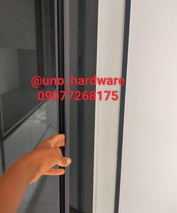 m handleless aluminium glass door profile slim minimalist matte black and