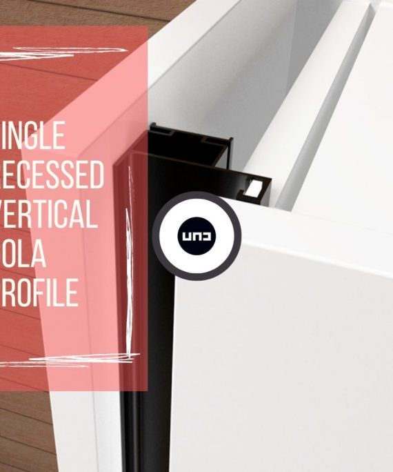 m single recessed vertical gola profile matte black