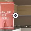 m wall unit gola handleless led profile matte black