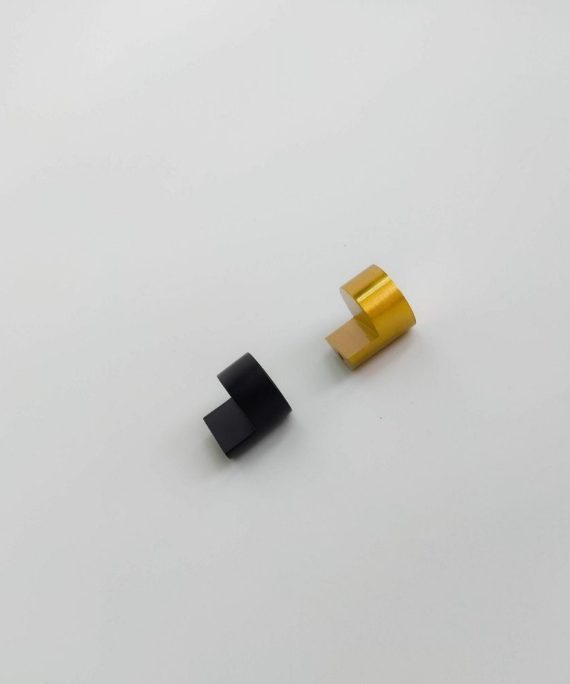 chord brass cabinet knob cut out grip detail solid brass matte black and