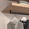 end brackets for m wardrobe hanging rail pair secure top or side mount