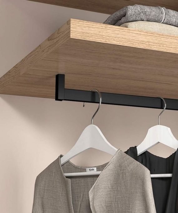 end brackets for m wardrobe hanging rail pair secure top or side mount