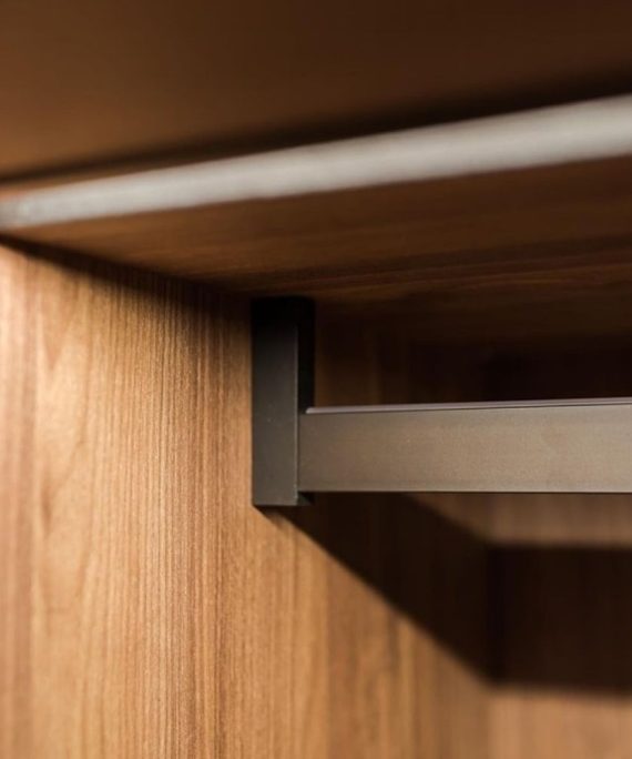 end brackets for m wardrobe hanging rail pair secure top or side mount
