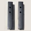 end brackets for led wardrobe hanging rail pair