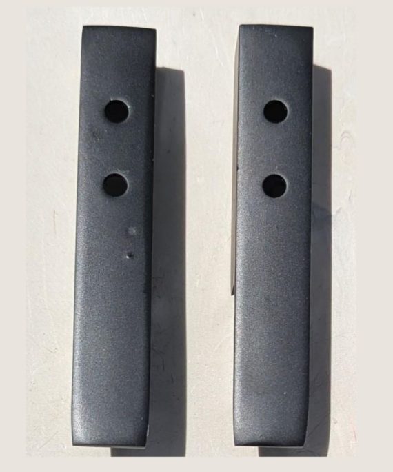 end brackets for led wardrobe hanging rail pair