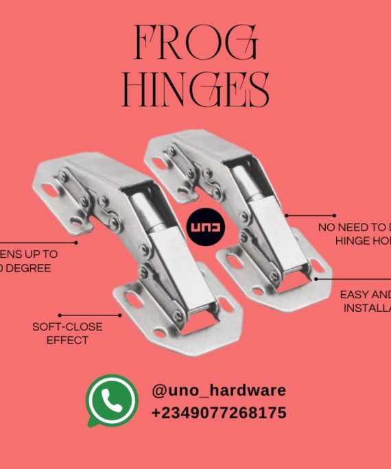 no drill frog cabinet hinges surface mount soft close nickel finish pair