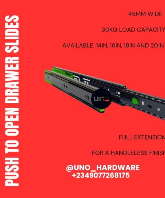push to open ball bearing drawer runners mm full extension in to in