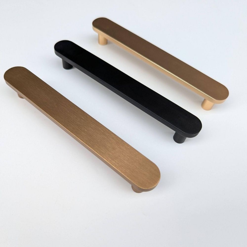 revo cabinet handle modern aluminium handle in brass matte black and