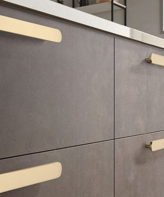 revo cabinet handle modern aluminium handle in brass matte black and