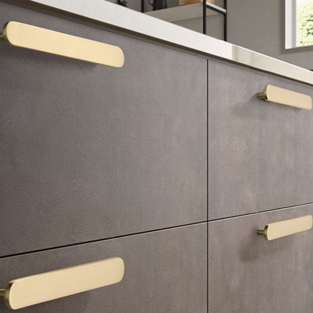 revo cabinet handle modern aluminium handle in brass matte black and