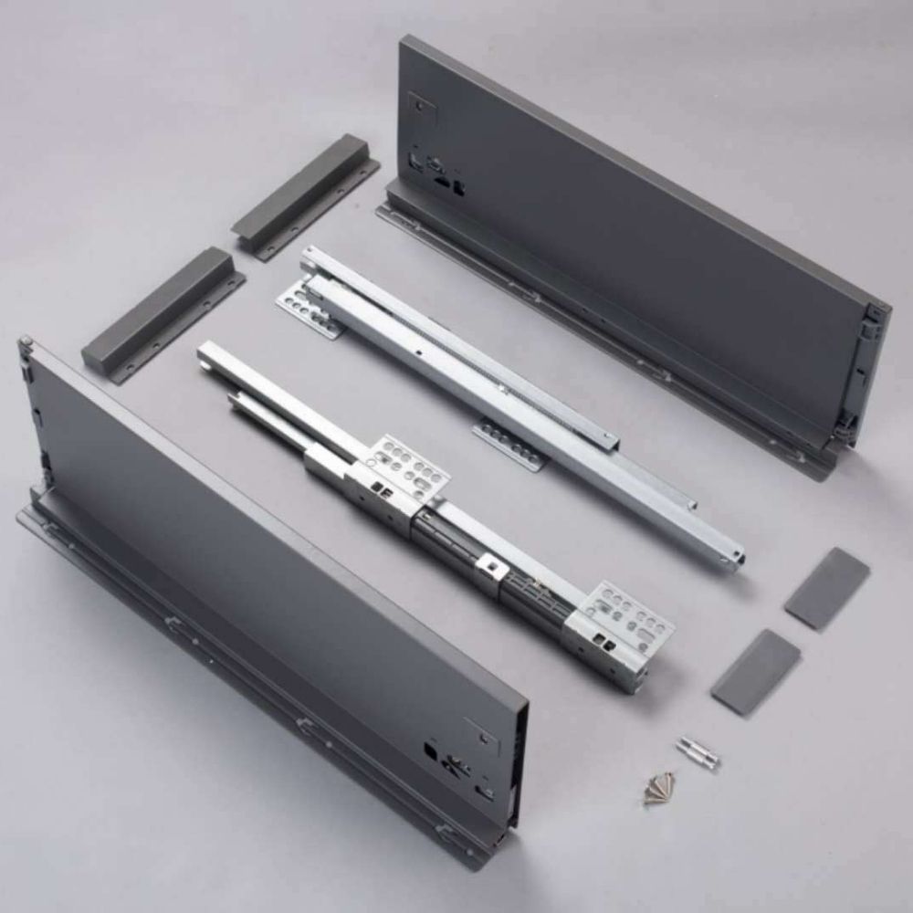 Tandem Metal Drawer Box — Full Extension, Soft-Close, 20in...